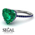 Heart Shape Emerald Ring - Noelle No. 66